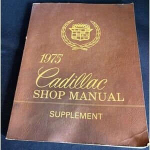 VTG 1975 Cadillac DeVille & Fleetwood Original Service Shop Manual Supplement
